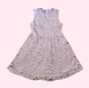Retro style pink lace dress size large